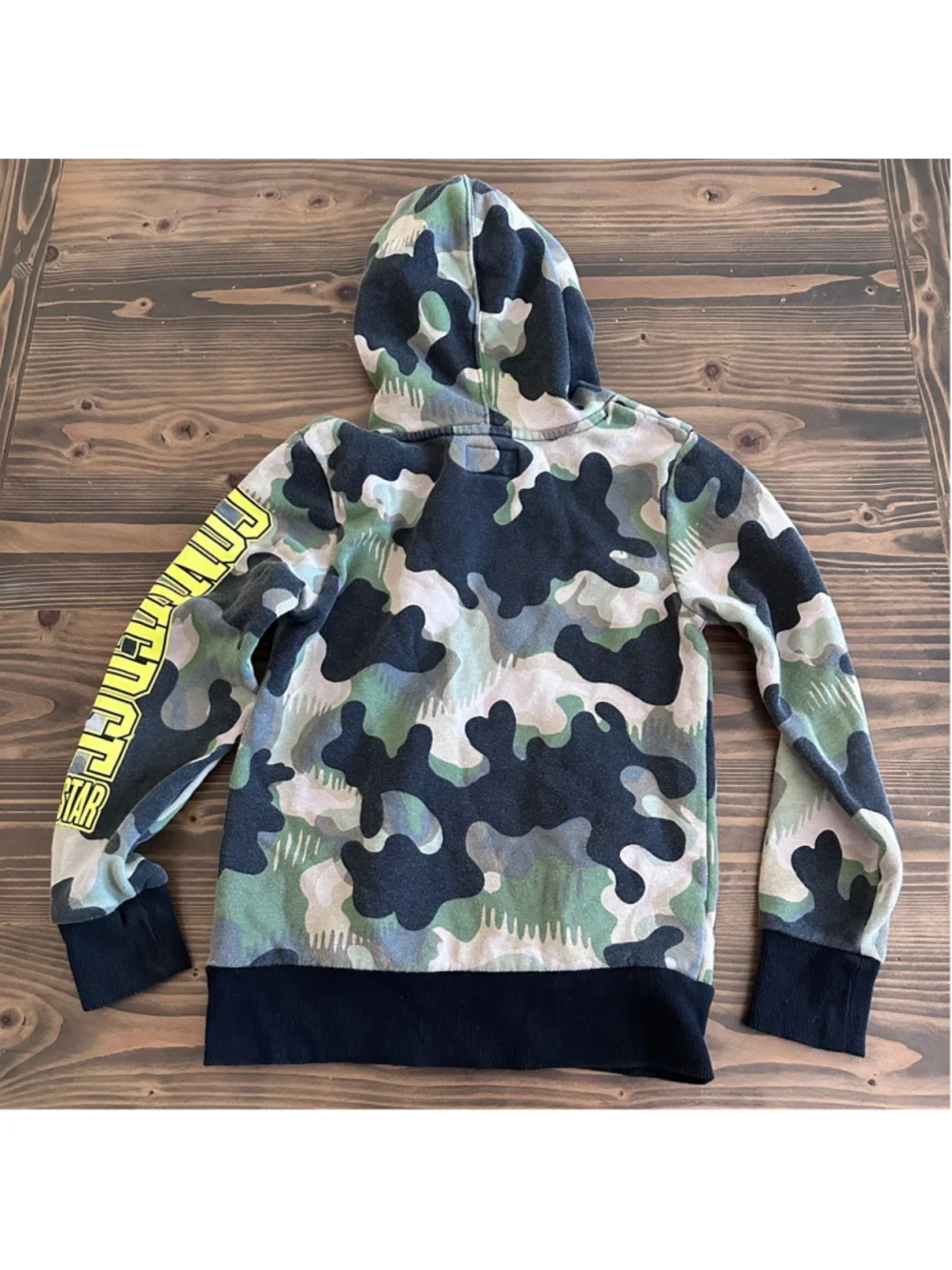 Converse Boys Camo Hoodie S 8 10 Green Black Logo All Star